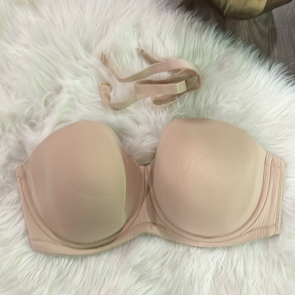 NWOT Wacoal Women's Red Carpet Strapless Bra Sand Size 34I Convertible 854119 - Picture 6 of 8